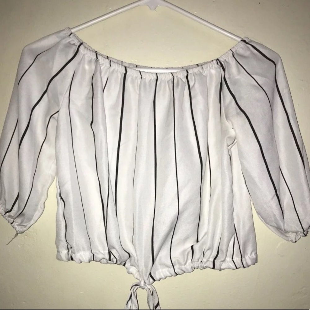 White off the shoulder